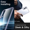 image:imageJETech Case for Samsung Galaxy S24 AntiYellowing Clear  Shockproof Protection Scratch Resistant Hard PC Back Durable Transparent TPU BumperIcyblue