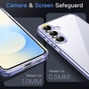 image:imageJETech Case for Samsung Galaxy S24 AntiYellowing Clear  Shockproof Protection Scratch Resistant Hard PC Back Durable Transparent TPU BumperIcyblue