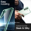 image:imageJETech Case for Samsung Galaxy S24 AntiYellowing Clear  Shockproof Protection Scratch Resistant Hard PC Back Durable Transparent TPU BumperMint