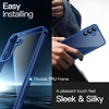 image:imageJETech Case for Samsung Galaxy S24 AntiYellowing Clear  Shockproof Protection Scratch Resistant Hard PC Back Durable Transparent TPU BumperNavy
