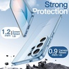 image:imageJETech Case for Samsung Galaxy S24 AntiYellowing Clear  Shockproof Protection Scratch Resistant Hard PC Back Durable Transparent TPU BumperOmphalodes