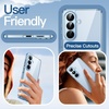 image:imageJETech Case for Samsung Galaxy S24 AntiYellowing Clear  Shockproof Protection Scratch Resistant Hard PC Back Durable Transparent TPU BumperSky Blue