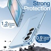 image:imageJETech Case for Samsung Galaxy S24 AntiYellowing Clear  Shockproof Protection Scratch Resistant Hard PC Back Durable Transparent TPU BumperSky Blue