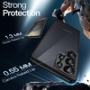 image:imageJETech Case for Samsung Galaxy S24 AntiYellowing Clear  Shockproof Protection Scratch Resistant Hard PC Back Durable Transparent TPU BumperTitanium Black
