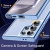 image:imageJETech Case for Samsung Galaxy S24 AntiYellowing Clear  Shockproof Protection Scratch Resistant Hard PC Back Durable Transparent TPU BumperTitanium Blue