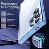 image:imageJETech Case for Samsung Galaxy S24 AntiYellowing Clear  Shockproof Protection Scratch Resistant Hard PC Back Durable Transparent TPU BumperTitanium Blue