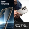 image:imageJETech Case for Samsung Galaxy S24 AntiYellowing Clear  Shockproof Protection Scratch Resistant Hard PC Back Durable Transparent TPU BumperTitanium Gray