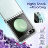 image:imageJETech Case for Samsung Galaxy Z Flip 5 AntiYellowing Clear  Shockproof Protection Scratch Resistant Hard PC Back Durable Transparent TPU BumperClear