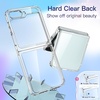 image:imageJETech Case for Samsung Galaxy Z Flip 5 AntiYellowing Clear  Shockproof Protection Scratch Resistant Hard PC Back Durable Transparent TPU BumperClear