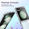 image:imageJETech Case for Samsung Galaxy Z Flip 5 AntiYellowing Clear  Shockproof Protection Scratch Resistant Hard PC Back Durable Transparent TPU BumperClear