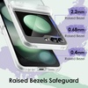 image:imageJETech Case for Samsung Galaxy Z Flip 5 Hinge Protection Black  HeavyDuty Protection Hard PC Phone Cover AntiFingerprint Matte FinishFrosted Clear