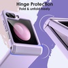 image:imageJETech Case for Samsung Galaxy Z Flip 5 Hinge Protection Black  HeavyDuty Protection Hard PC Phone Cover AntiFingerprint Matte FinishLight Purple