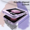 image:imageJETech Case for Samsung Galaxy Z Flip 5 Hinge Protection Black  HeavyDuty Protection Hard PC Phone Cover AntiFingerprint Matte FinishLight Purple