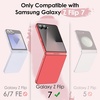 image:imageJETech Case for Samsung Galaxy Z Flip 7 FEFlip 6 Mint Green  Hard PC Construction Slim Shockproof Protection AntiScratch FinishCoralred