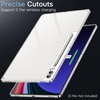 image:imageJETech Clear Case for Samsung Galaxy Tab S10 LiteS10 FES9 FE 109 Clear  AntiYellowing Shockproof Hard PC Back Soft TPU Bumper Slim Fit CoverClear