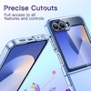 image:imageJETech Clear Case for Samsung Galaxy Z Flip 7 FEFlip 6 Clear  Crystal Clear Back Hard PC Construction Slim Fit Shockproof ProtectionBlue