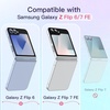 image:imageJETech Clear Case for Samsung Galaxy Z Flip 7 FEFlip 6 Clear  Crystal Clear Back Hard PC Construction Slim Fit Shockproof ProtectionBlue