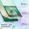 image:imageJETech Clear Case for Samsung Galaxy Z Flip 7 FEFlip 6 Clear  Crystal Clear Back Hard PC Construction Slim Fit Shockproof ProtectionMint Green