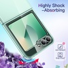 image:imageJETech Clear Case for Samsung Galaxy Z Flip 7 FEFlip 6 Clear  Crystal Clear Back Hard PC Construction Slim Fit Shockproof ProtectionMint Green