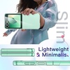 image:imageJETech Clear Case for Samsung Galaxy Z Flip 7 FEFlip 6 Clear  Crystal Clear Back Hard PC Construction Slim Fit Shockproof ProtectionMint Green