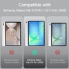 image:imageJETech Folio Case Cover for Samsung Galaxy Tab S10 FE Plus 131 Black  MultiAngle Stand Cover S Pen Holder Slim Protective Cover Auto WakeSleepSilver