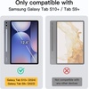 image:imageJETech Folio Case for Galaxy Tab S10 UltraS9 Ultra 146 Black  MultiAngle Stand Cover S Pen Holder Slim Protective Cover Auto WakeSleepBeige