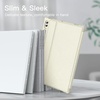 image:imageJETech Folio Case for Galaxy Tab S10 UltraS9 Ultra 146 Black  MultiAngle Stand Cover S Pen Holder Slim Protective Cover Auto WakeSleepBeige