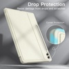 image:imageJETech Folio Case for Galaxy Tab S10 UltraS9 Ultra 146 Black  MultiAngle Stand Cover S Pen Holder Slim Protective Cover Auto WakeSleepBeige
