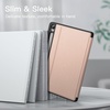 image:imageJETech Folio Case for Samsung Galaxy Tab S10 LiteS10 FES9 FE 109 Black  MultiAngle Stand Cover S Pen Holder Slim Protective Cover Auto WakeSleepRose Gold