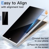 image:imageJETech Front Privacy Screen Protector for Samsung Galaxy Z Flip 5 2Pack  AntiSpy 9H Tempered Glass Easy Installation Tool CaseFriendlyBlack