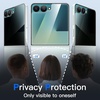 image:imageJETech Front Privacy Screen Protector for Samsung Galaxy Z Flip 5 2Pack  AntiSpy 9H Tempered Glass Easy Installation Tool CaseFriendlyBlack