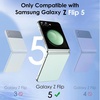 image:imageJETech Front Privacy Screen Protector for Samsung Galaxy Z Flip 5 2Pack  AntiSpy 9H Tempered Glass Easy Installation Tool CaseFriendlyBlack