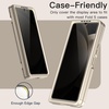 image:imageJETech Front Privacy Screen Protector for Samsung Galaxy Z Flip 5 2Pack  AntiSpy 9H Tempered Glass Easy Installation Tool CaseFriendlyBlack