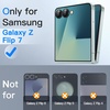image:imageJETech Front Privacy Screen Protector for Samsung Galaxy Z Flip 5 2Pack  AntiSpy 9H Tempered Glass Easy Installation Tool CaseFriendlyBlack