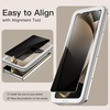 image:imageJETech Front Privacy Screen Protector for Samsung Galaxy Z Flip 5 2Pack  AntiSpy 9H Tempered Glass Easy Installation Tool CaseFriendlyBlack