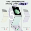 image:imageJETech Front Privacy Screen Protector for Samsung Galaxy Z Flip 5 2Pack  AntiSpy 9H Tempered Glass Easy Installation Tool CaseFriendlyClear