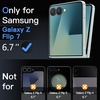 image:imageJETech Front Privacy Screen Protector for Samsung Galaxy Z Flip 5 2Pack  AntiSpy 9H Tempered Glass Easy Installation Tool CaseFriendlyClear