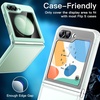 image:imageJETech Front Screen Protector for Samsung Galaxy Z Flip 5 3Pack  Tempered Glass Easy Installation Tool HD Clear CaseFriendly