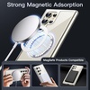 image:imageJETech Magnetic Case for Galaxy S23 Ultra Compatible with MagSafe Clear  Shockproof Protective Phone Cover Scratch Resistant Clear BackClear