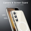 image:imageJETech Magnetic Case for Samsung Galaxy S23 Compatible with MagSafe Clear  Shockproof Protective Phone Cover Scratch Resistant Clear BackClear