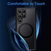 image:imageJETech Magnetic Case for Samsung Galaxy S23 Ultra Black  Compatible with MagSafe Translucent Matte Back Shockproof ProtectionBlack