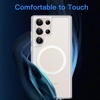 image:imageJETech Magnetic Case for Samsung Galaxy S23 Ultra Black  Compatible with MagSafe Translucent Matte Back Shockproof ProtectionFrosted Clear