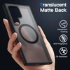 image:imageJETech Magnetic Case for Samsung Galaxy S24 Black  Compatible with MagSafe Translucent Matte Back Shockproof ProtectionBlack