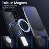image:imageJETech Magnetic Case for Samsung Galaxy S24 Black  Compatible with MagSafe Translucent Matte Back Shockproof ProtectionBlack