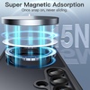 image:imageJETech Magnetic Case for Samsung Galaxy S24 Black  Compatible with MagSafe Translucent Matte Back Shockproof ProtectionBlack
