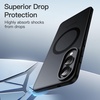 image:imageJETech Magnetic Case for Samsung Galaxy S24 Black  Compatible with MagSafe Translucent Matte Back Shockproof ProtectionBlack