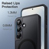 image:imageJETech Magnetic Case for Samsung Galaxy S24 Black  Compatible with MagSafe Translucent Matte Back Shockproof ProtectionBlack