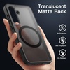 image:imageJETech Magnetic Case for Samsung Galaxy S24 Black  Compatible with MagSafe Translucent Matte Back Shockproof ProtectionBlack