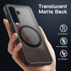 image:imageJETech Magnetic Case for Samsung Galaxy S24 Black  Compatible with MagSafe Translucent Matte Back Shockproof ProtectionBlack