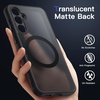 image:imageJETech Magnetic Case for Samsung Galaxy S24 Black  Compatible with MagSafe Translucent Matte Back Shockproof ProtectionBlack